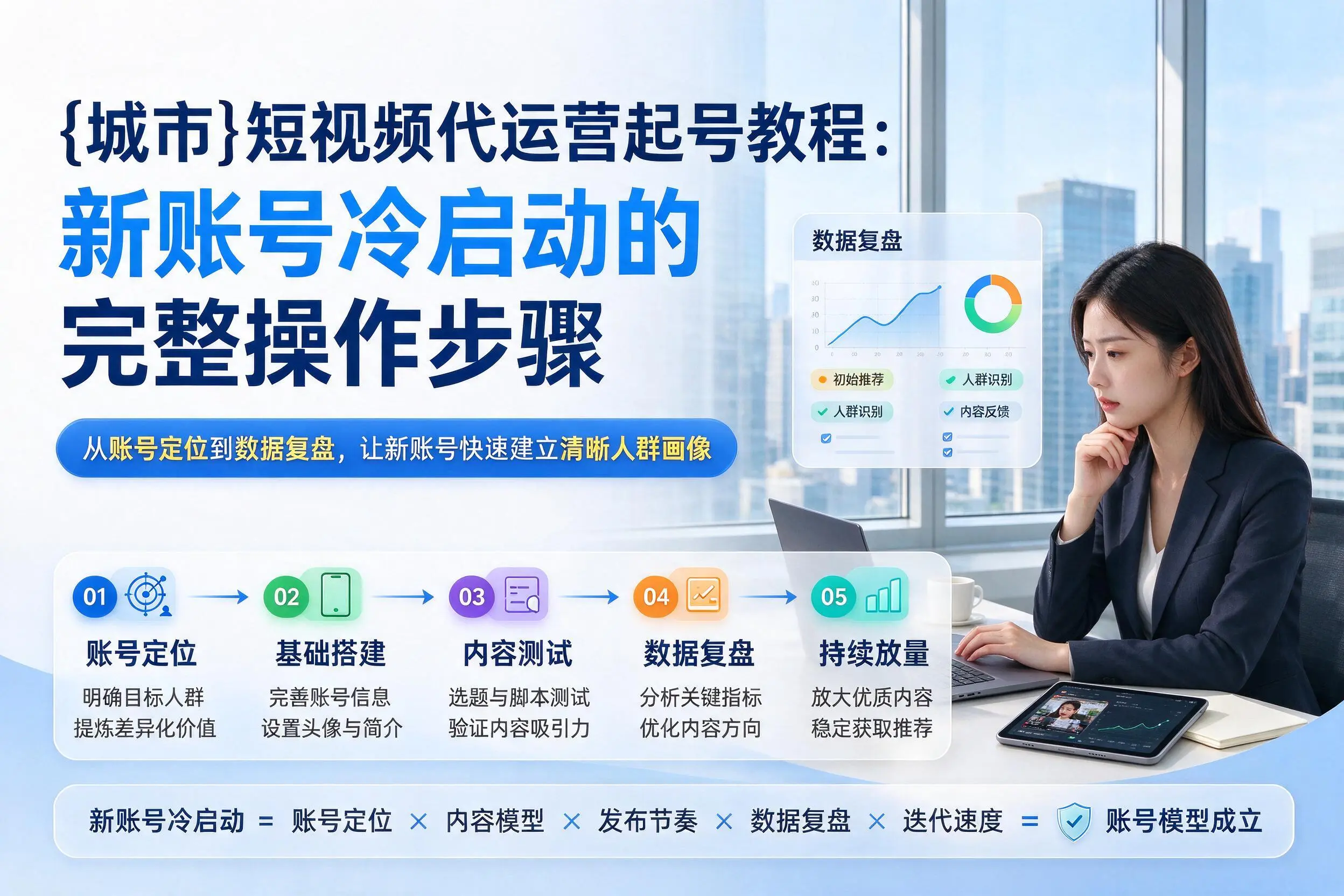 济南短视频代运营起号教程：新账号冷启动的完整操作步骤