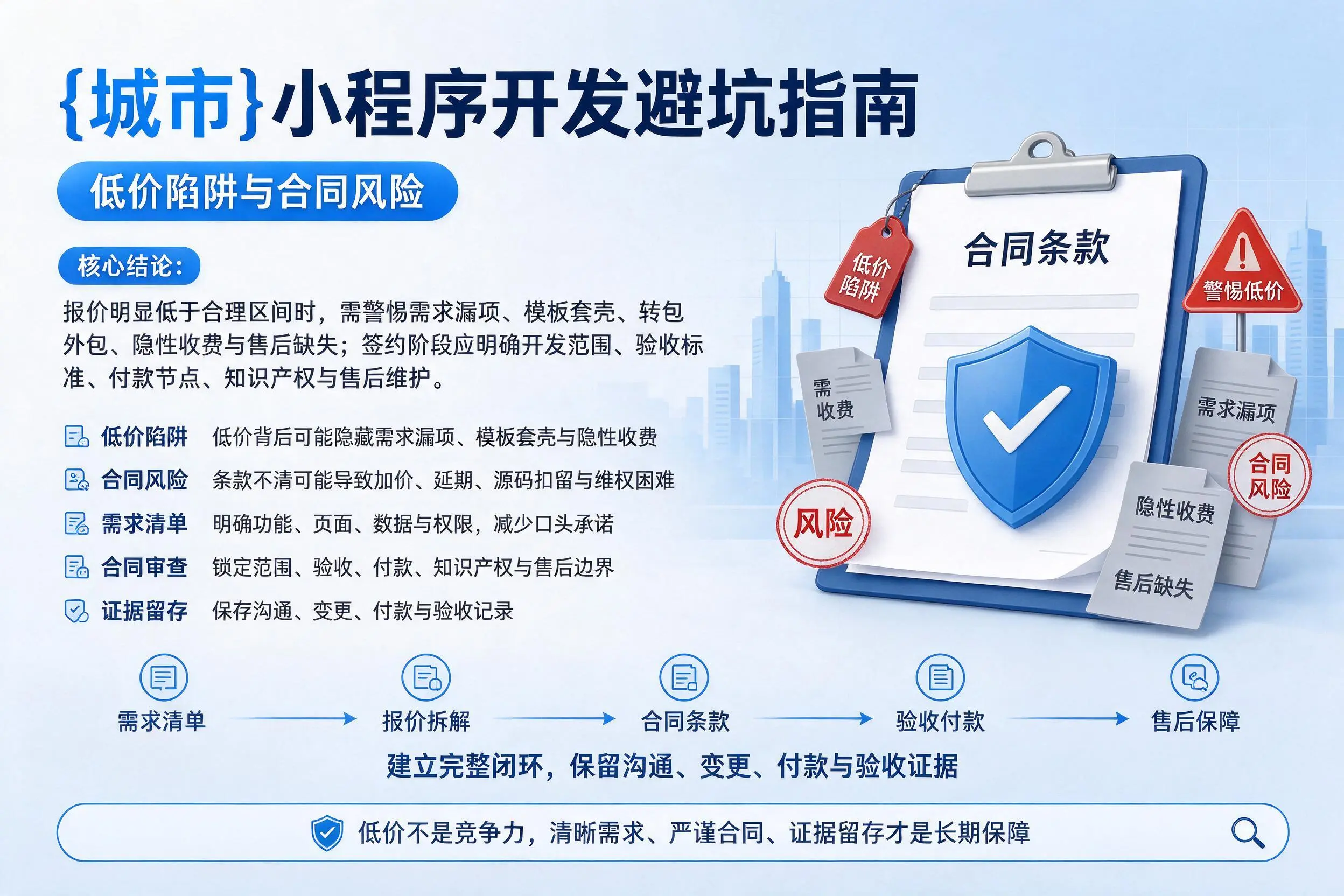 济南小程序开发避坑指南：低价陷阱与合同风险
