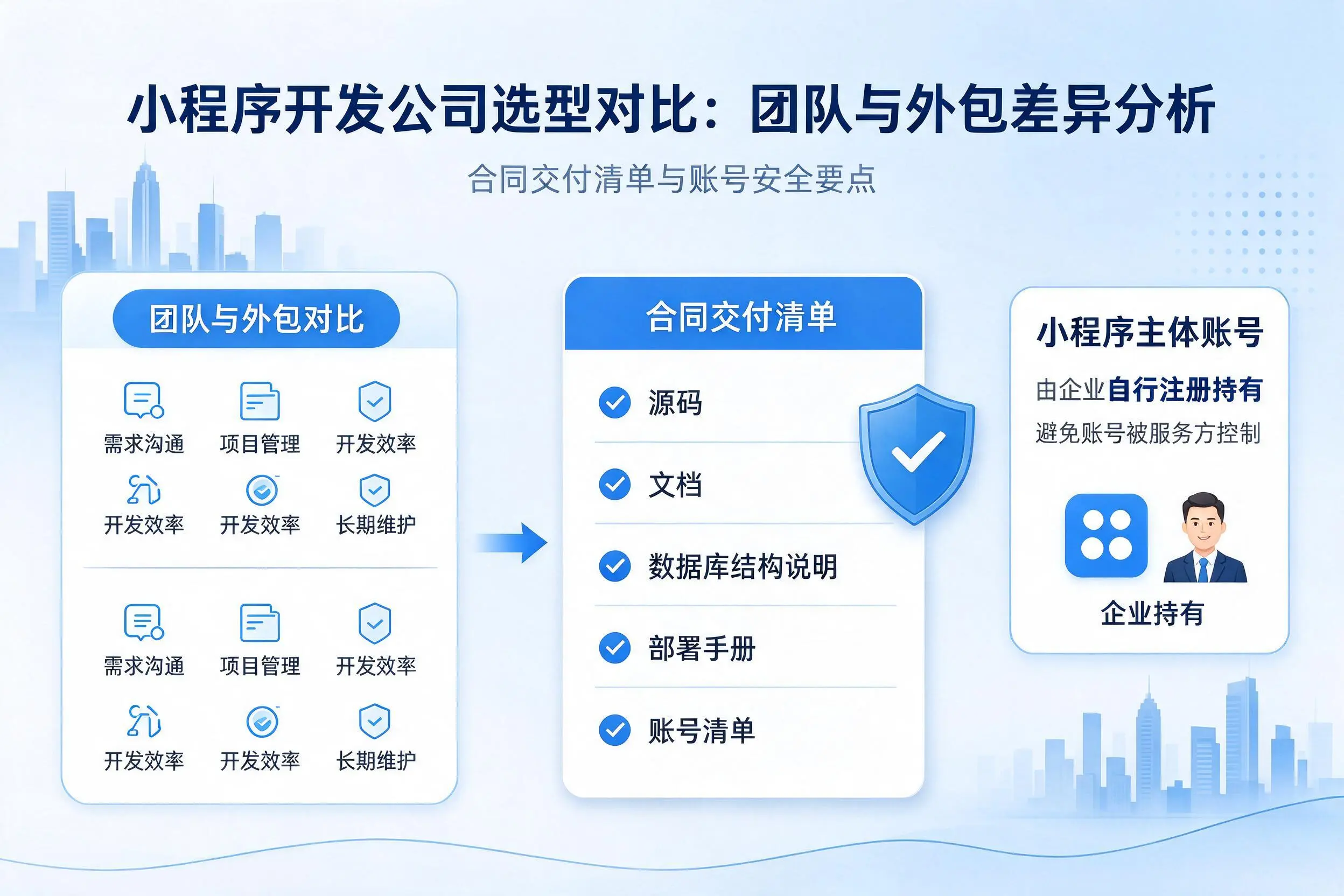 济南小程序开发公司选型对比:团队与外包差异分析
