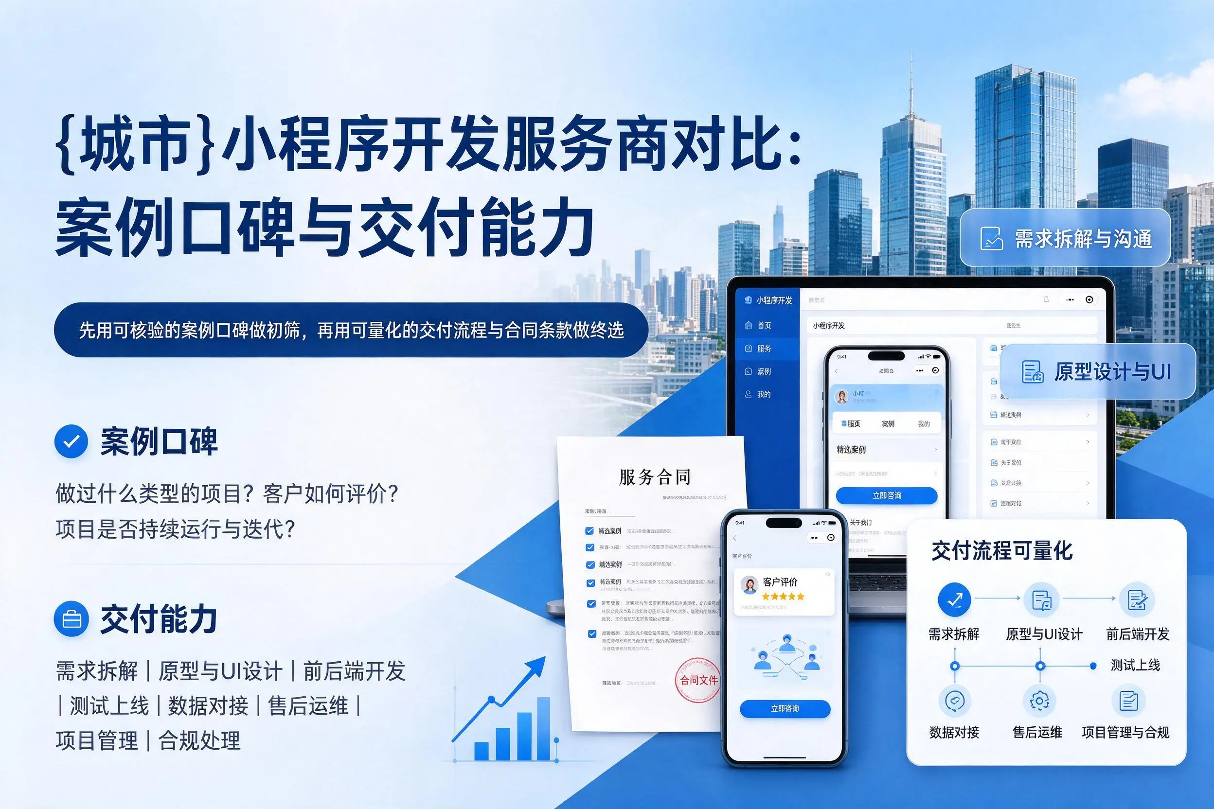 济南小程序开发服务商对比：案例口碑与交付能力