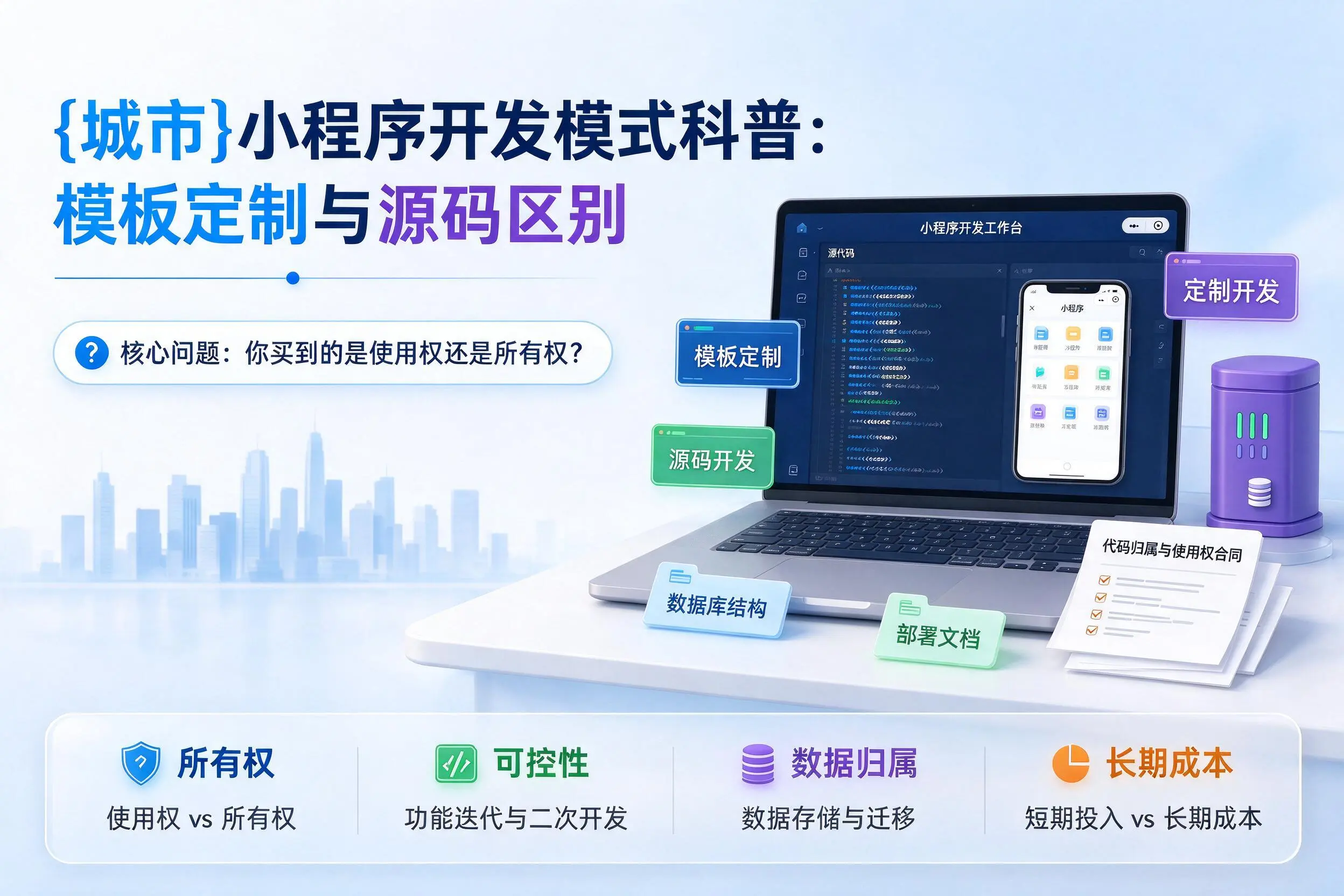 济南小程序开发模式科普：模板定制与源码区别