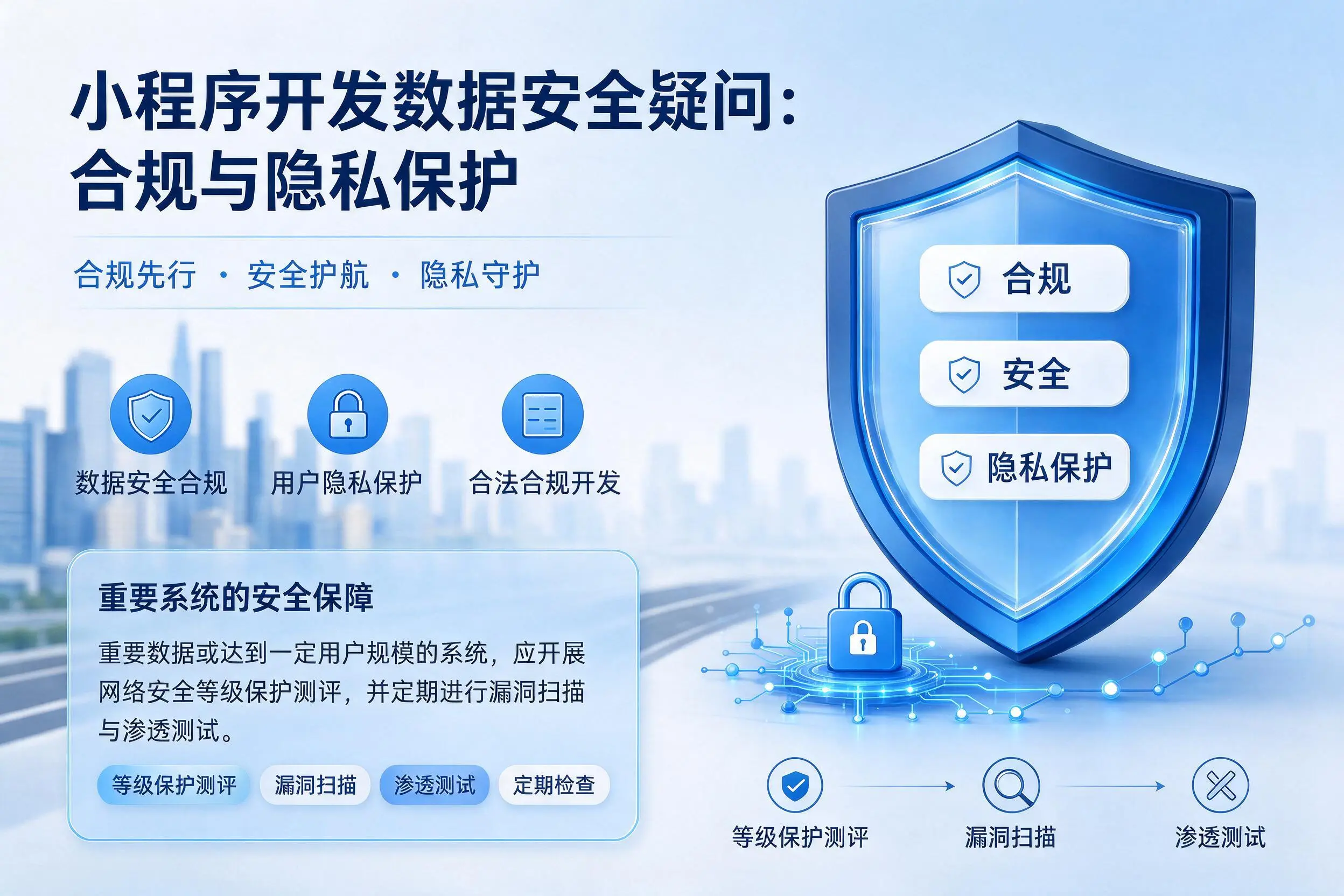 济南小程序开发数据安全疑问:合规与隐私保护