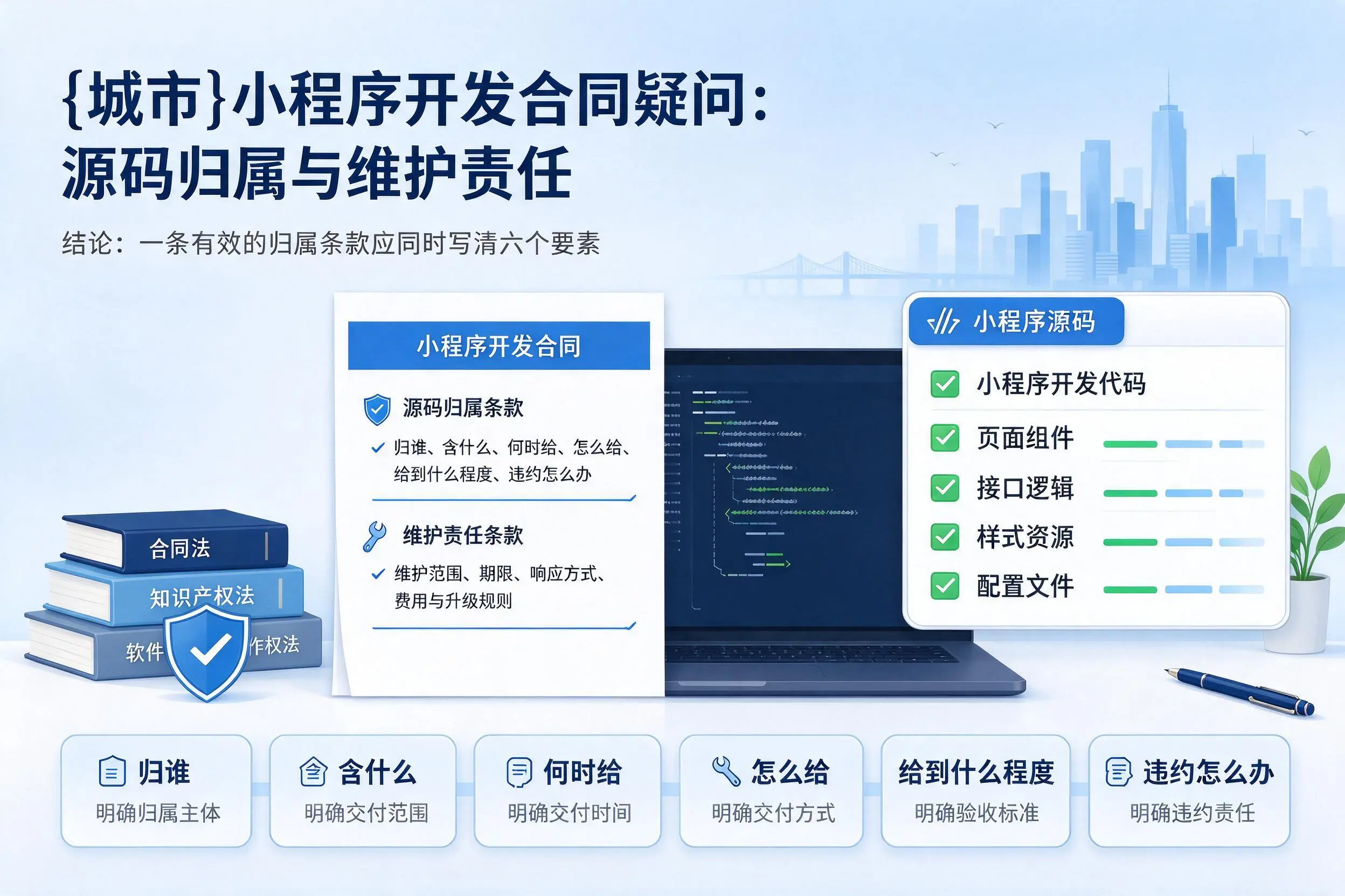 济南小程序开发合同疑问：源码归属与维护责任