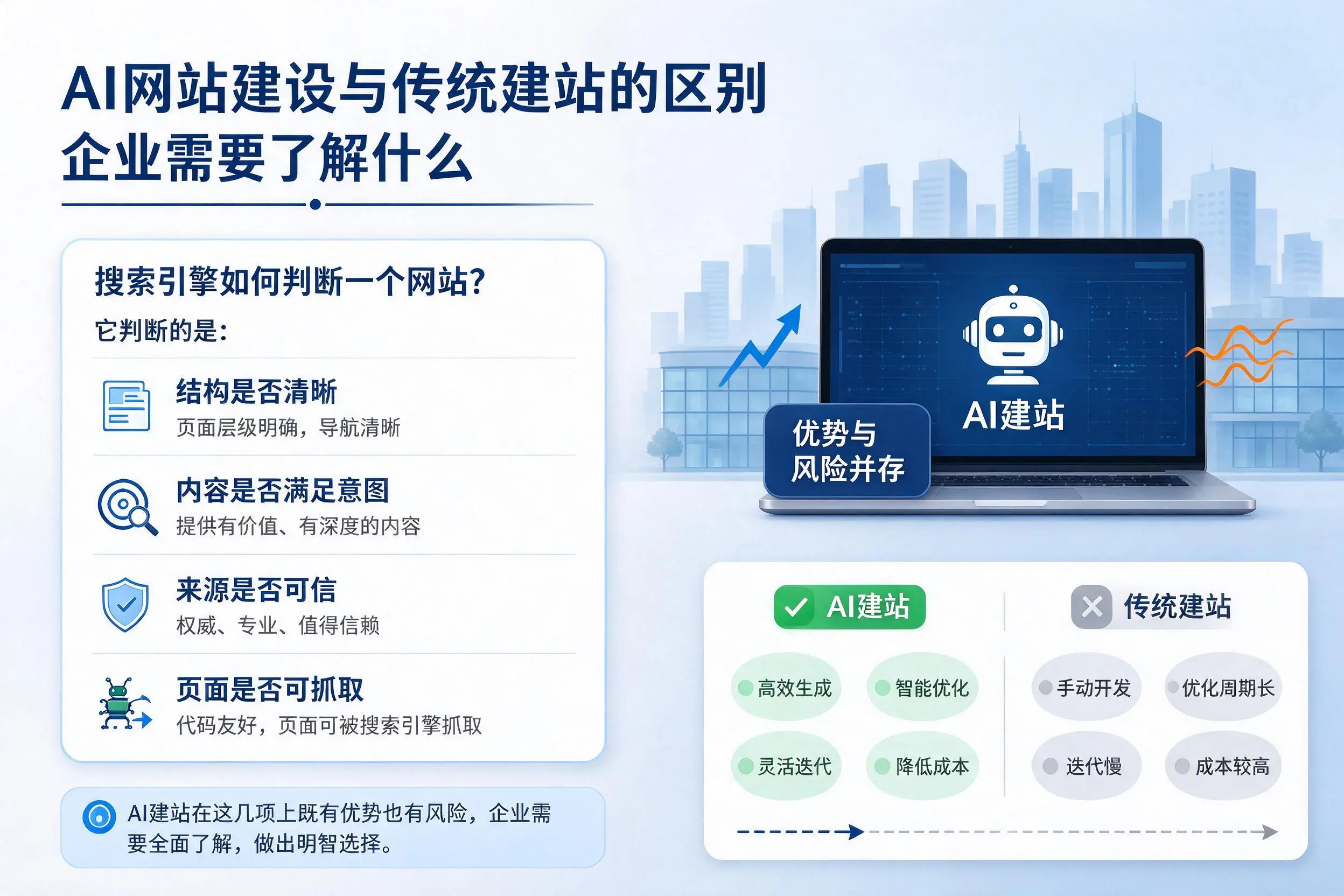 AI网站建设与传统建站的区别，济南企业需要了解什么