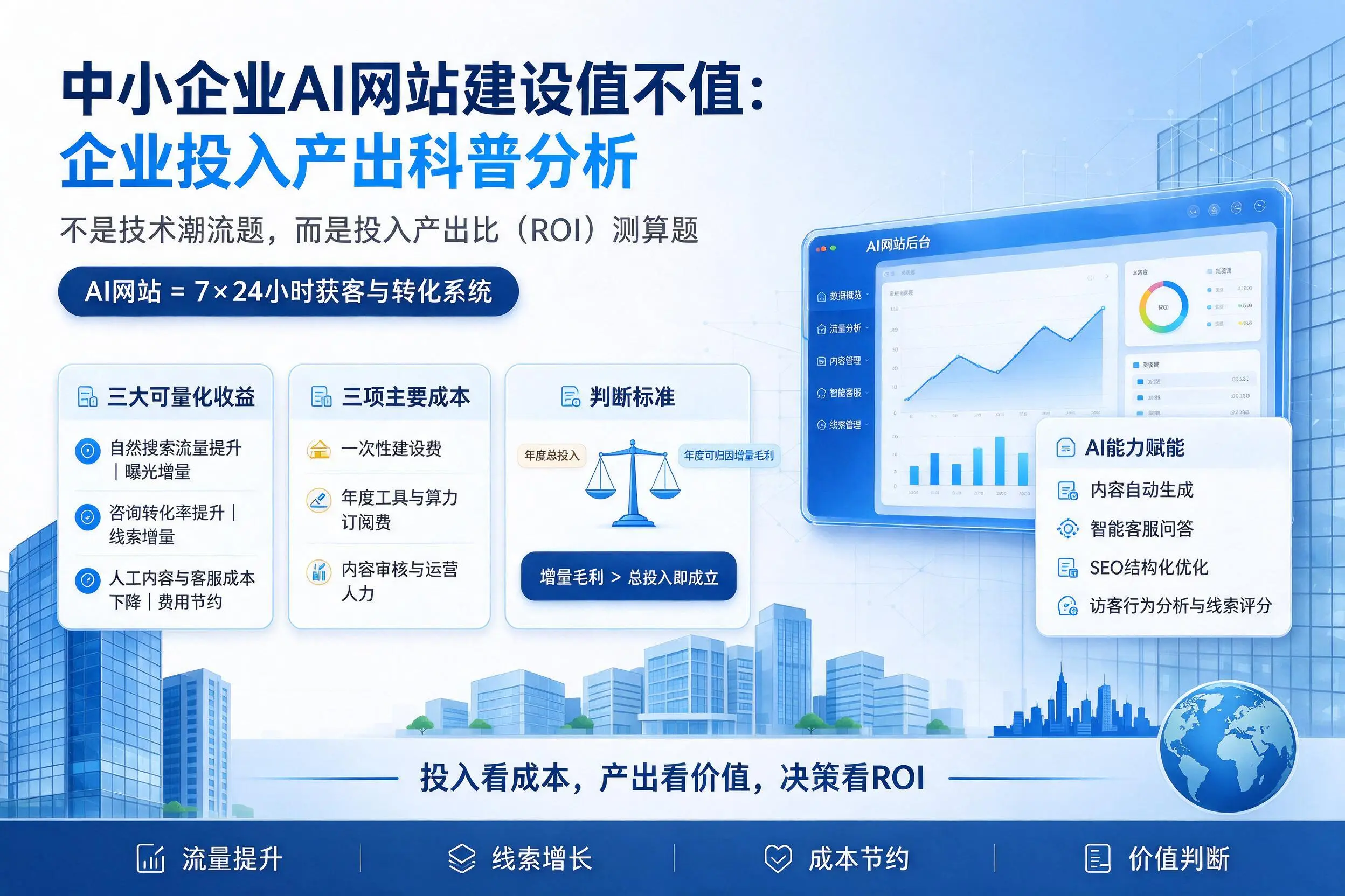 中小企业AI网站建设值不值：济南企业投入产出科普分析