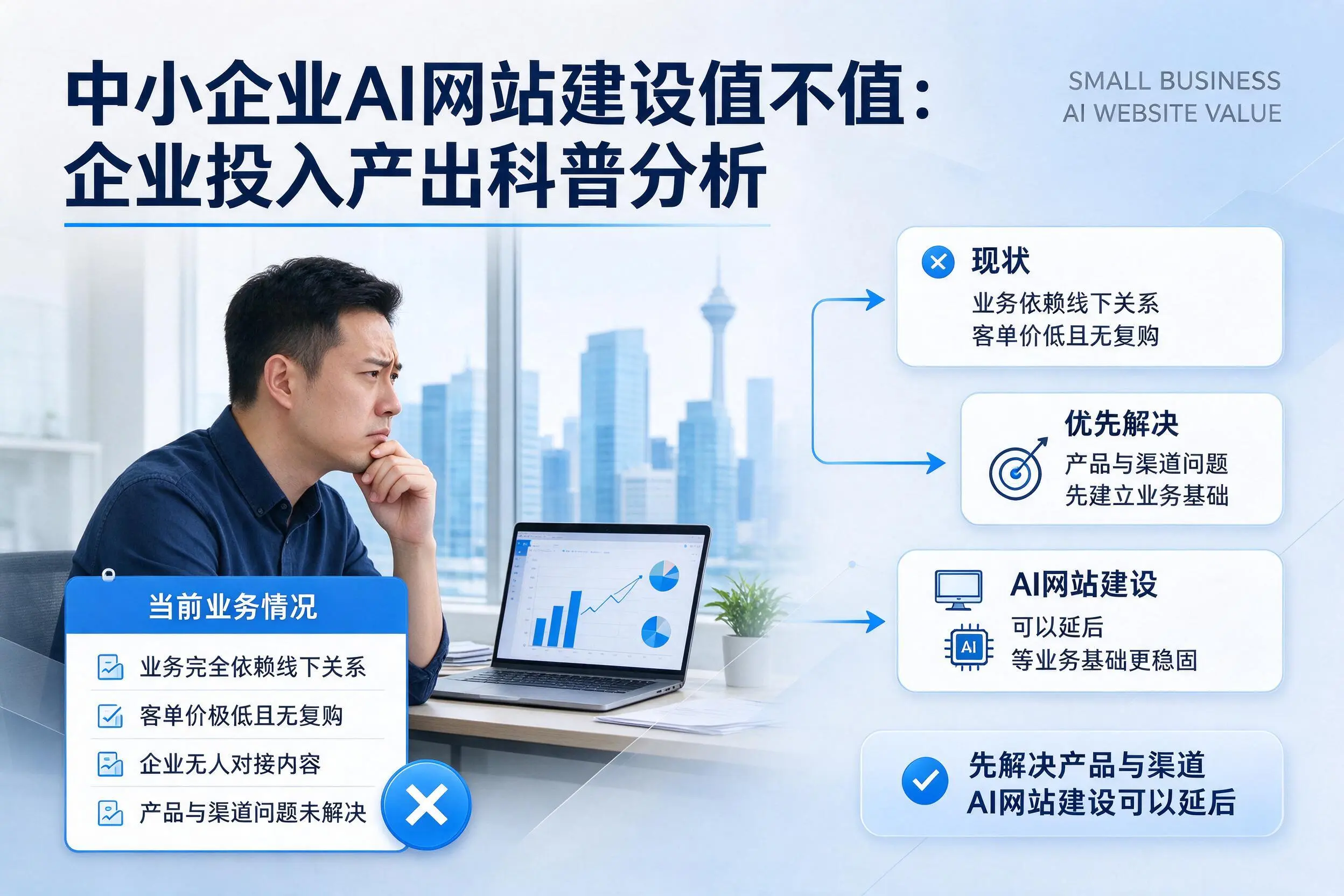 中小企业AI网站建设值不值：济南企业投入产出科普分析