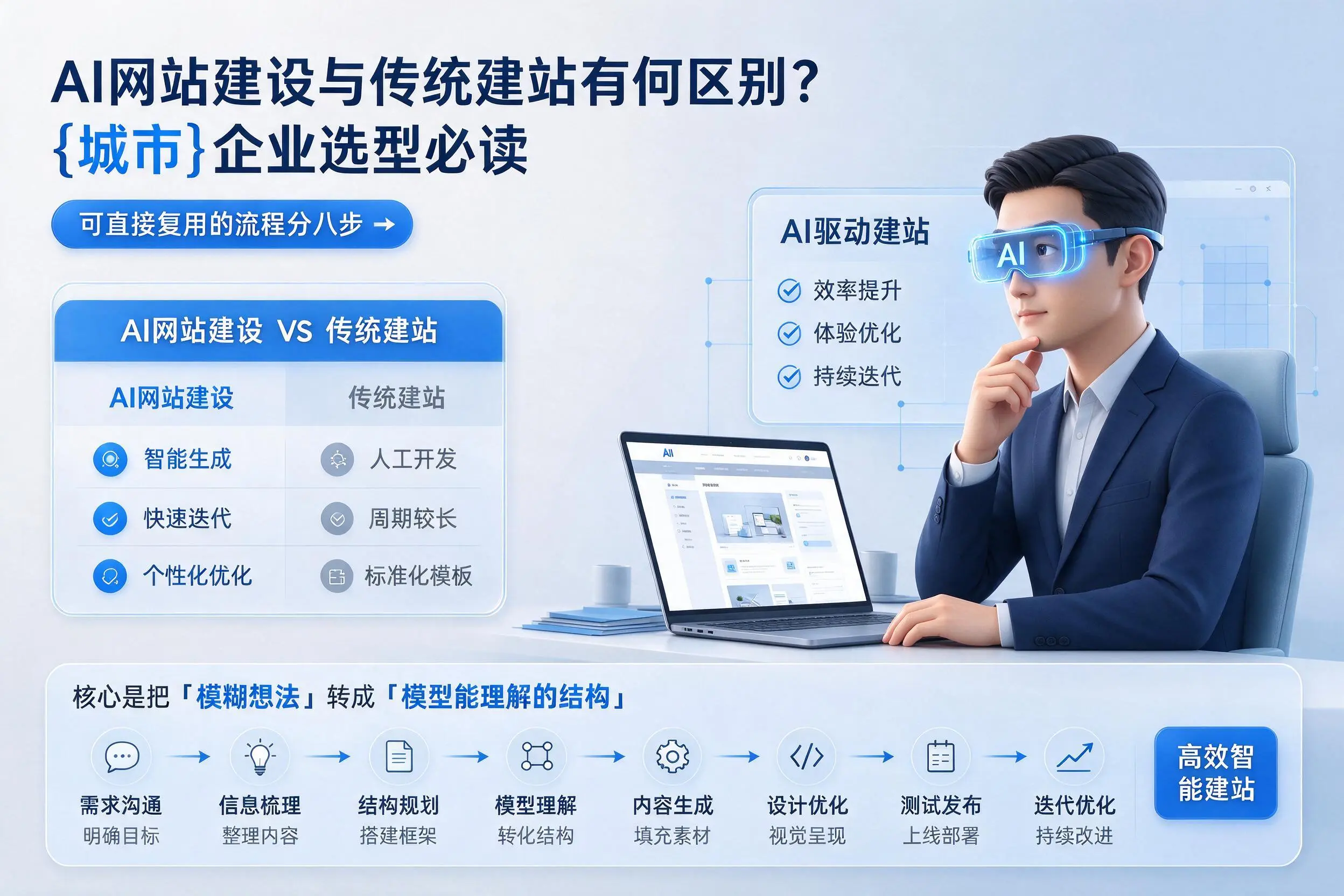 AI网站建设与传统建站有何区别？济南企业选型必读