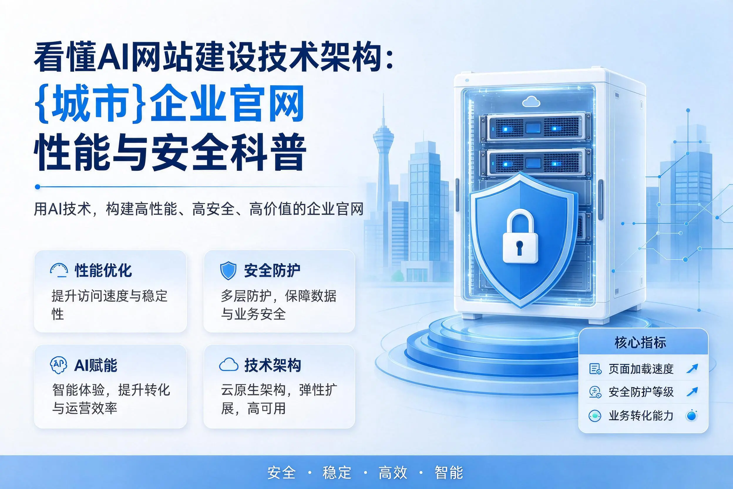 看懂AI网站建设技术架构：济南企业官网性能与安全科普