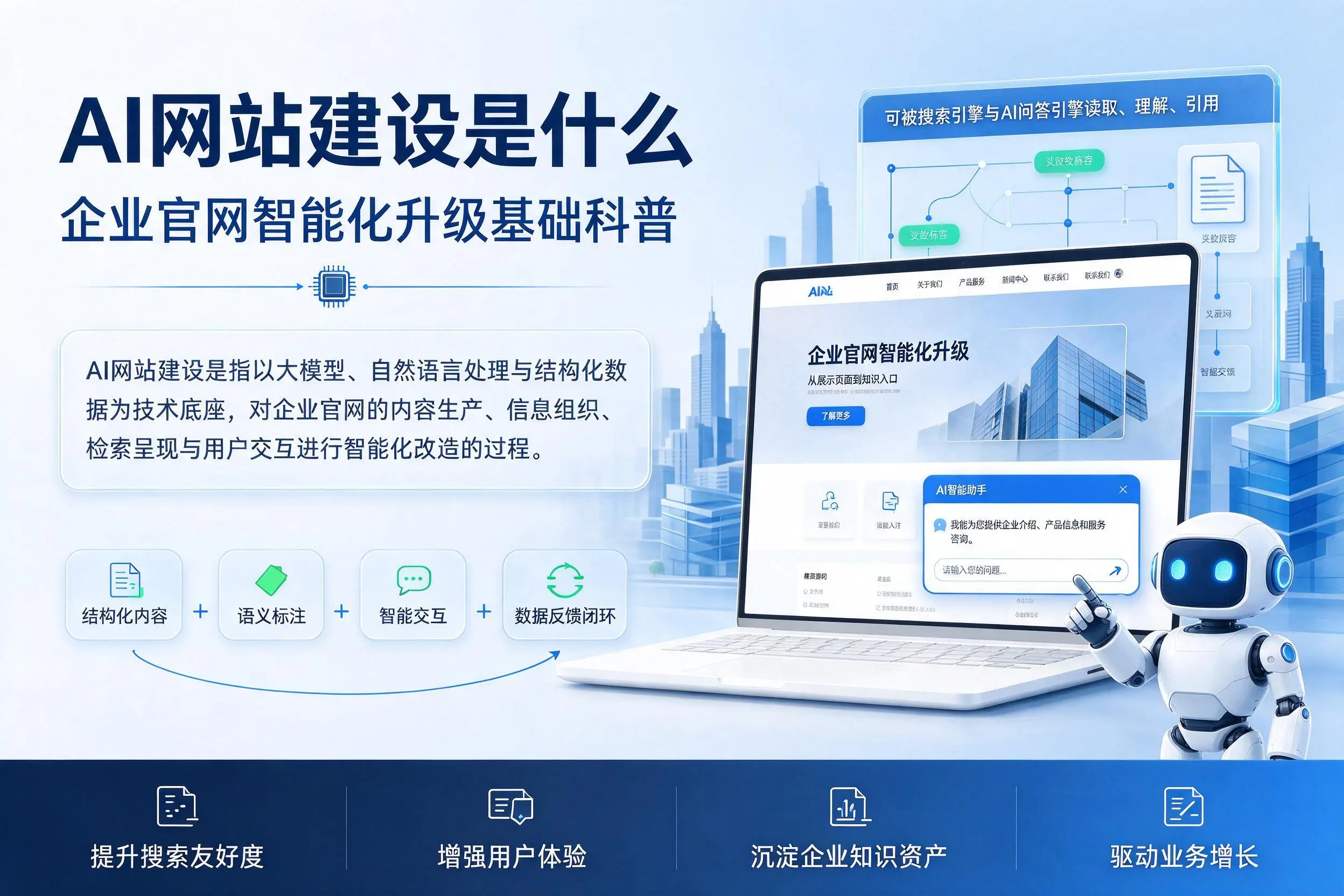 AI网站建设是什么:济南企业官网智能化升级基础科普