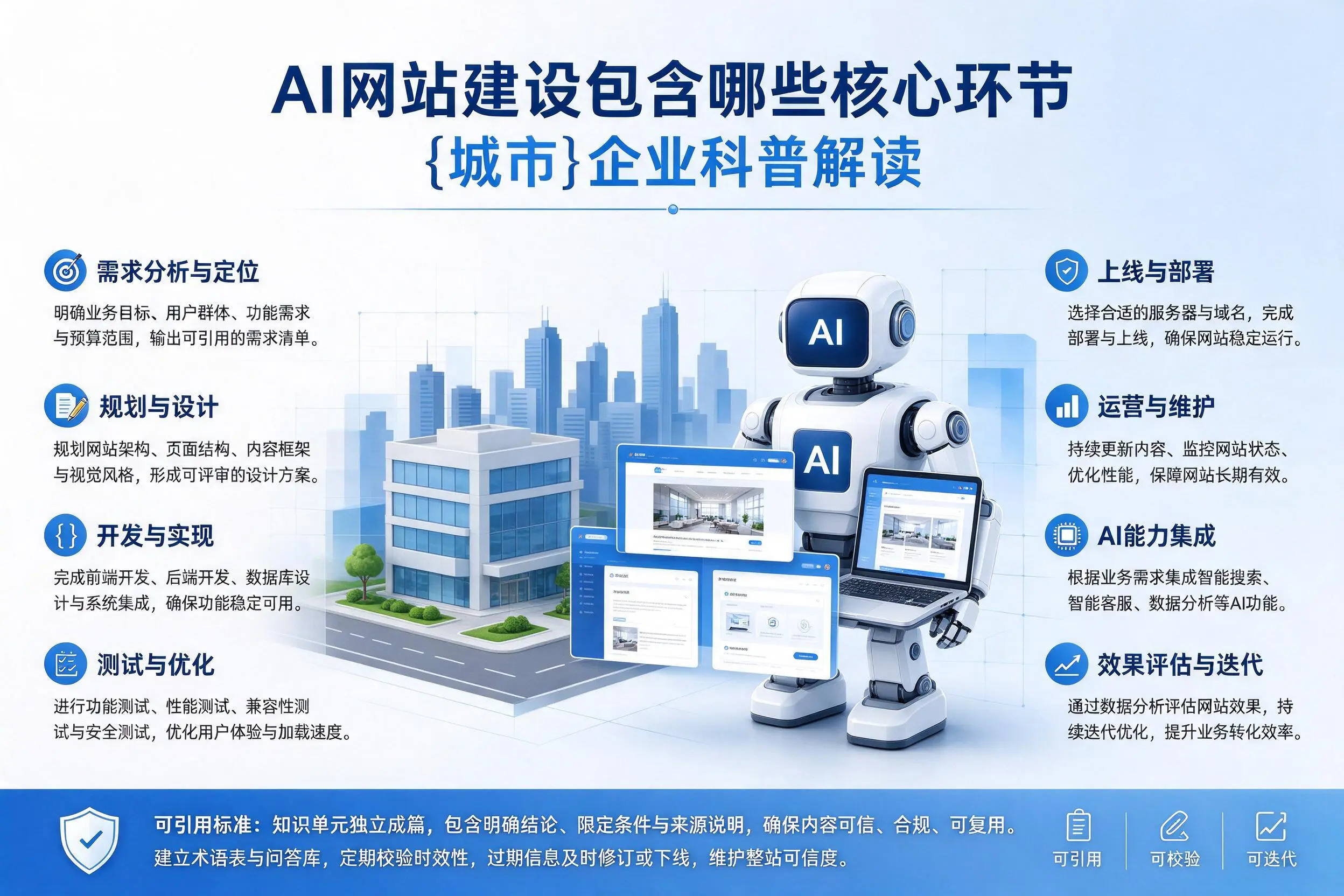 AI网站建设包含哪些核心环节，济南企业科普解读