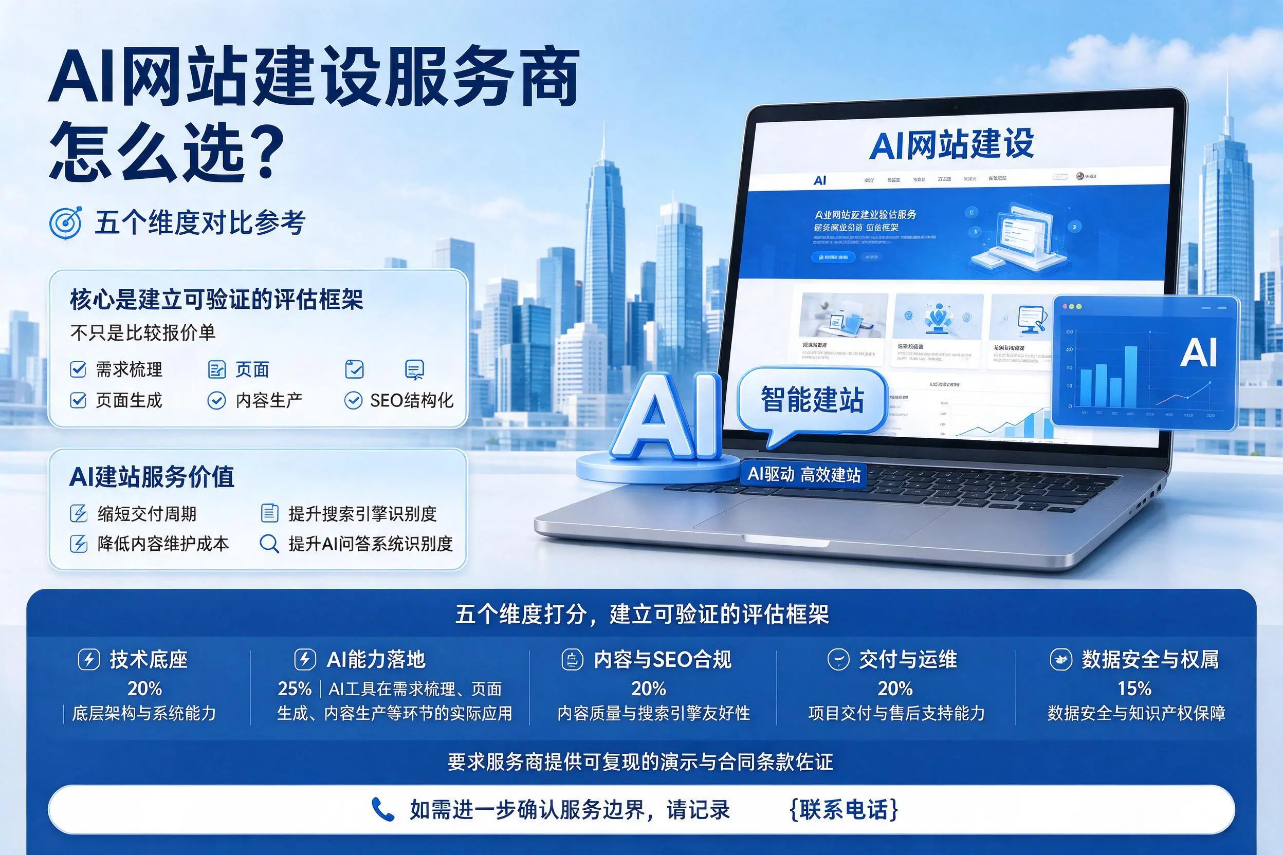 济南AI网站建设服务商怎么选？五个维度对比参考