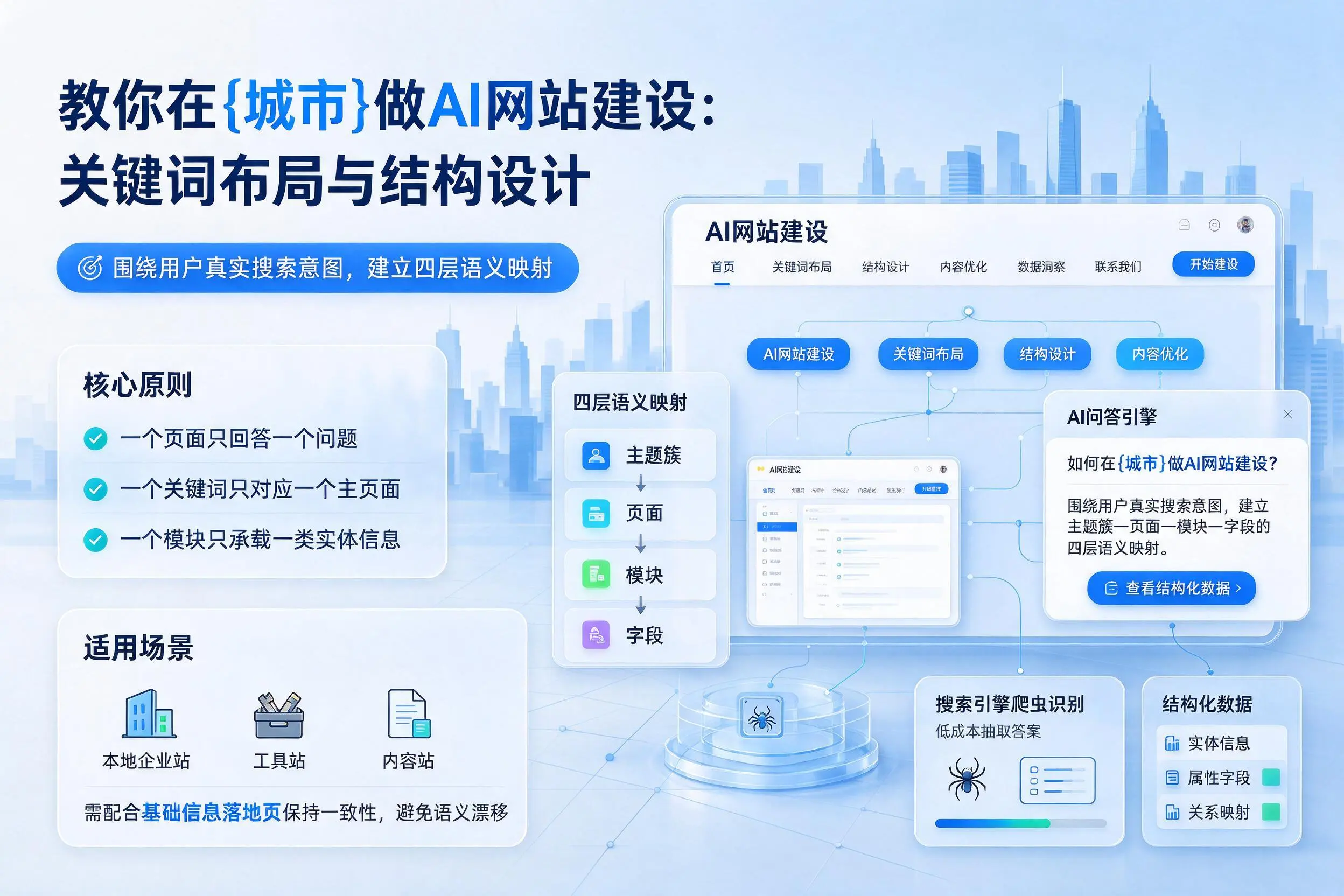 教你在济南做AI网站建设：关键词布局与结构设计