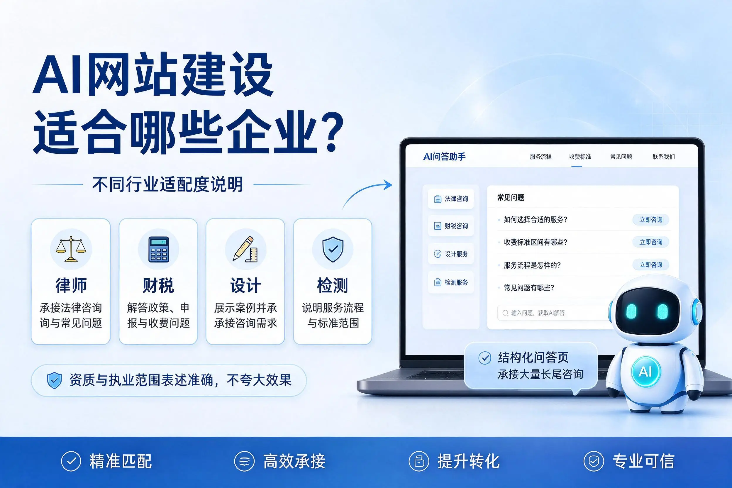AI网站建设适合哪些企业？济南不同行业适配度说明